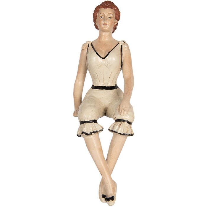 Clayre & Eef 6PR5560 Decoración Mujer 12x10x29 cm Beige