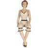 Clayre & Eef 6PR5560 Decoración Mujer 12x10x29 cm Beige