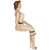 Clayre & Eef 6PR5560 Decoración Mujer 12x10x29 cm Beige