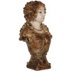 Busto Decorativo Mujer Clayre & Eef 6PR5563 Beige y Marrón 18x12x30 cm