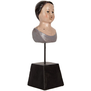 Busto Decorativo Mujer Clayre & Eef 6PR5564 11x11x34...