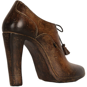 Zapato Decorativo Clayre & Eef 6PR5567 21x7x17 cm Marrón