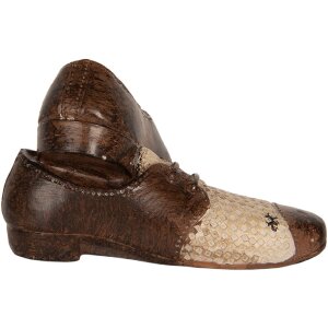 Zapato Decorativo Clayre & Eef 6PR5572 12x11x8 cm Marrón