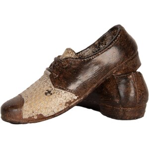Zapato Decorativo Clayre & Eef 6PR5572 12x11x8 cm Marrón