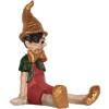 Figura decorativa Pinocchio Clayre & Eef 6PR5573 13x13x19 cm beige-roja