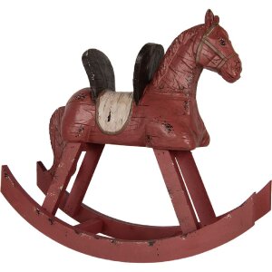 Caballo balancín decorativo Clayre & Eef 6PR5580 39x12x33 cm Rosa