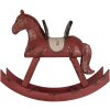 Caballo balancín decorativo Clayre & Eef 6PR5580 39x12x33 cm Rosa