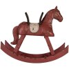 Caballo balancín decorativo Clayre & Eef 6PR5580 39x12x33 cm Rosa