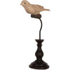 Decoración Pájaro Clayre & Eef 6PR5587 12x7x21 cm Beige Marrón