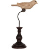 Decoración Pájaro Clayre & Eef 6PR5587 12x7x21 cm Beige Marrón