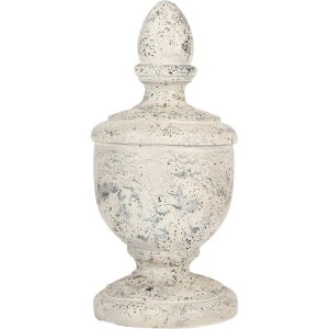 Adorno Decorativo Ornament Ø 22x48 cm Beige Gris Clayre & Eef 5MG0067