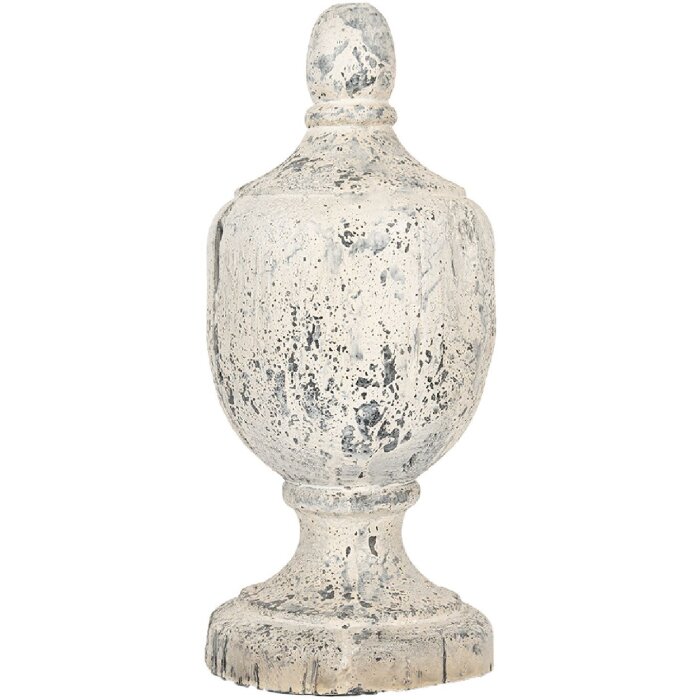 Clayre & Eef 5MG0068 Adorno Decorativo Ornament Beige-Gris Ø 19x45 cm