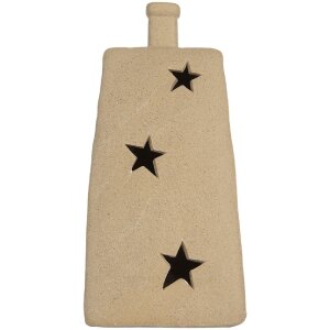 Casa decorativa con LED Clayre & Eef 6CE2174S 9x7x13 cm Beige
