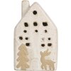 Casa decorativa con LED Clayre & Eef 6CE2175S 6x5x10 cm