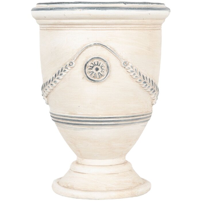 Clayre & Eef 6MG0121 Decoración Maceta Beige Gris Ø 23x31 cm