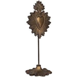 Clayre & Eef 6PR5292 Ornato Decorativo 10x8x23 cm Dorado-Marrón