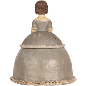 Clayre & Eef 6PR5547 Decoración Mujer 19x16x22 cm Beige/Gris