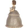 Clayre & Eef 6PR5547 Decoración Mujer 19x16x22 cm Beige/Gris