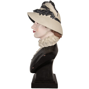 Busto decorativo Mujer Clayre & Eef 6PR5549 27x21x48 cm Beige/Marrón