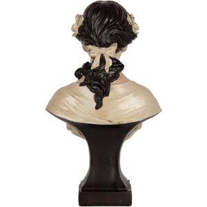 Busto Decorativo Mujer Clayre & Eef 6PR5550 18x12x31 cm Beige/Marrón