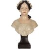 Busto Decorativo Mujer Clayre & Eef 6PR5550 18x12x31 cm Beige/Marrón