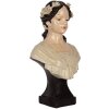 Busto Decorativo Mujer Clayre & Eef 6PR5550 18x12x31 cm Beige/Marrón