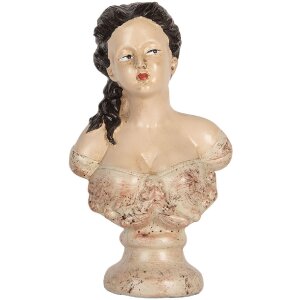 Busto Decorativo Mujer Clayre & Eef 6PR5553 12x8x20...