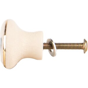 Pomo de puerta Clayre & Eef 66267 beige-azul 3x3 cm
