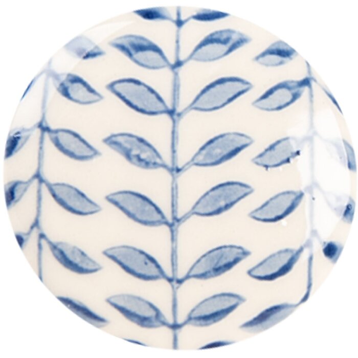 Pomo de puerta Clayre & Eef 66268 Beige-Azul Ø 4x3 cm