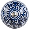 Pomo de puerta Clayre & Eef 66272 Azul Beige Ø 4 x 3 cm Cerámica
