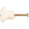 Pomo de puerta Clayre & Eef 66275BL Ø 3x3 cm Beige-Azul