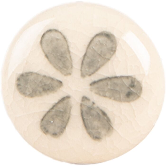 Pomo de puerta de cerámica Clayre & Eef 66275G Ø 3x3 cm Altura 3 cm