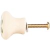 Pomo de puerta Clayre & Eef 66275GR Cerámica Ø 3 cm / S 3 cm