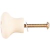Pomo de puerta Clayre & Eef 66275O Beige-Naranja 3x3 cm Cerámica Estilo Rústico