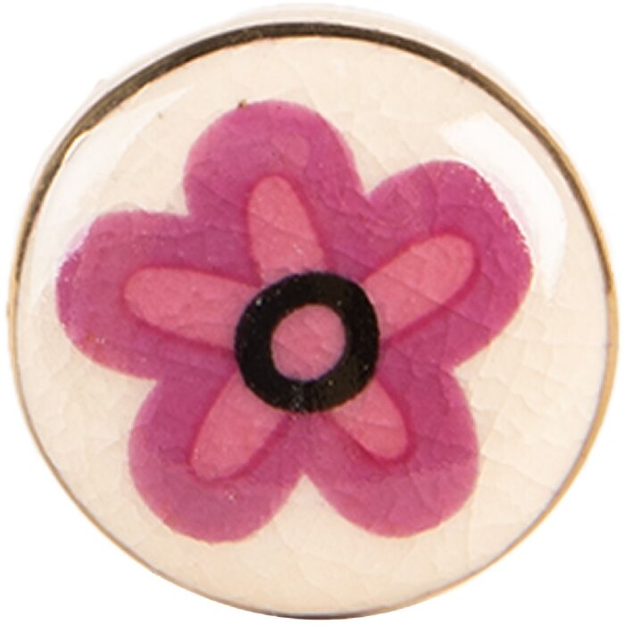 Pomo de puerta Clayre & Eef 66276 Ø 3x3 cm Beige Rosa