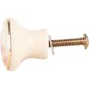 Pomo de puerta Clayre & Eef 66277 Beige Rosa Ø3x3 cm