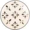 Pomo de puerta Clayre & Eef 66278 Ø 4x3 cm beige y negro