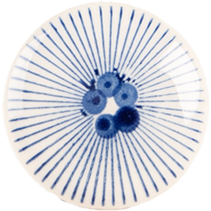 Pomo de puerta Clayre & Eef 66280 Beige Azul Ø 4x3 cm Cerámica