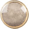 Pomo de puerta Clayre & Eef 66281G Ø 3x3 cm / Altura S3 cm Gris-dorado