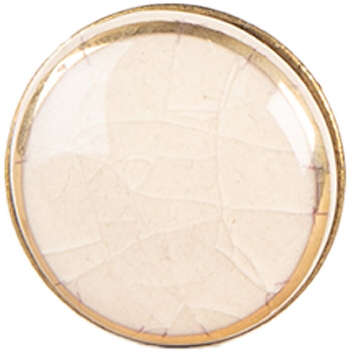 Pomo de puerta Clayre & Eef 66281W Beige Dorado 3x3 cm / S3 cm