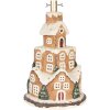 Soporte para árbol de Navidad Clayre & Eef 5MG0093 Ø 35x57 cm Marrón y Blanco