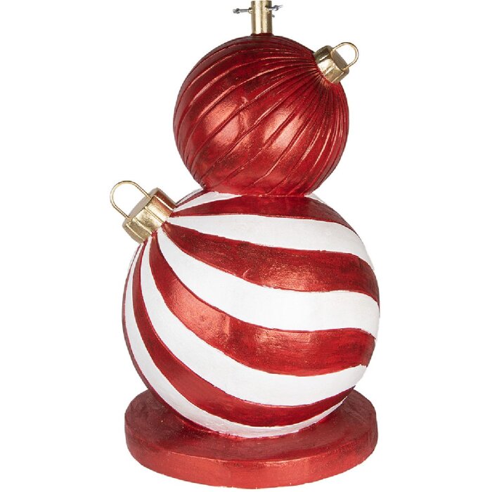 Soporte para árbol de Navidad Clayre & Eef 5MG0096 Rojo y Blanco Ø 55x84 cm