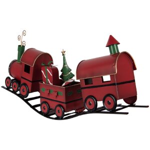 Tren Decorativo Clayre & Eef 5Y1294 Rojo 63x13x31 cm