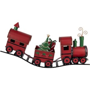 Tren Decorativo Clayre & Eef 5Y1294 Rojo 63x13x31 cm