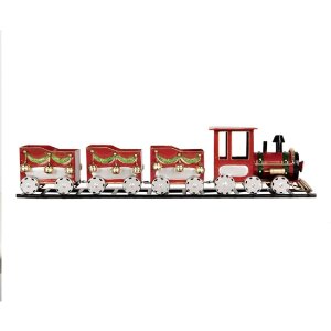 Decoración Tren Clayre & Eef 5Y1299 Rojo 58x12x14 cm