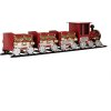 Decoración Tren Clayre & Eef 5Y1299 Rojo 58x12x14 cm