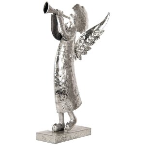 Clayre & Eef 5Y1300 Decoración Ángel 30x15x50 cm Plateado