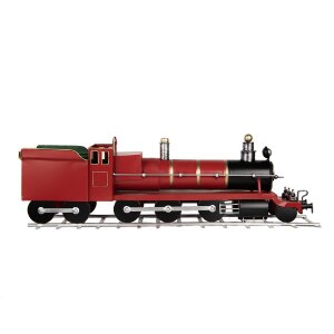 Decoración Tren Clayre & Eef 5Y1304 Rojo 86x18x27 cm