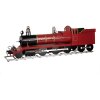 Decoración Tren Clayre & Eef 5Y1304 Rojo 86x18x27 cm