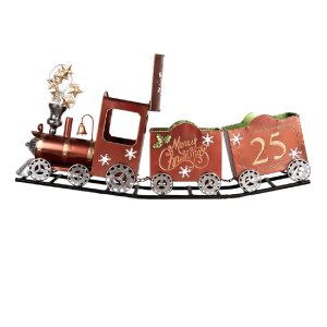 Decoración Tren Clayre & Eef 5Y1308 79x15x37 cm Rojo